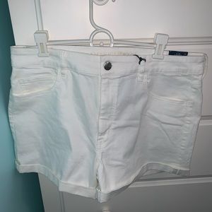 American Eagle White Jean Shorts